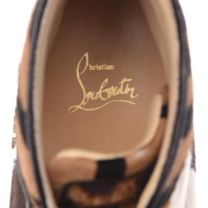 Christian Louboutin Calf Hair Animal Print Rantus Orlato Flat Sneakers 38.5 Multicolor 9 of 12