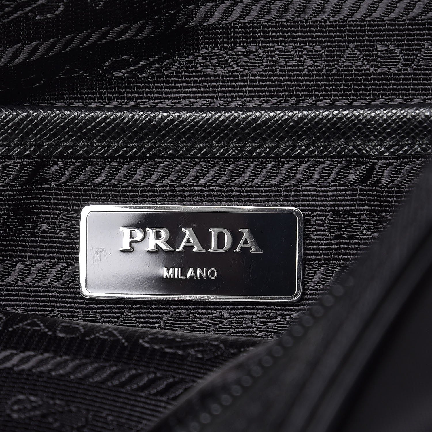 Prada Nylon New Vela Studded Messenger Black Astrale 6 of 7