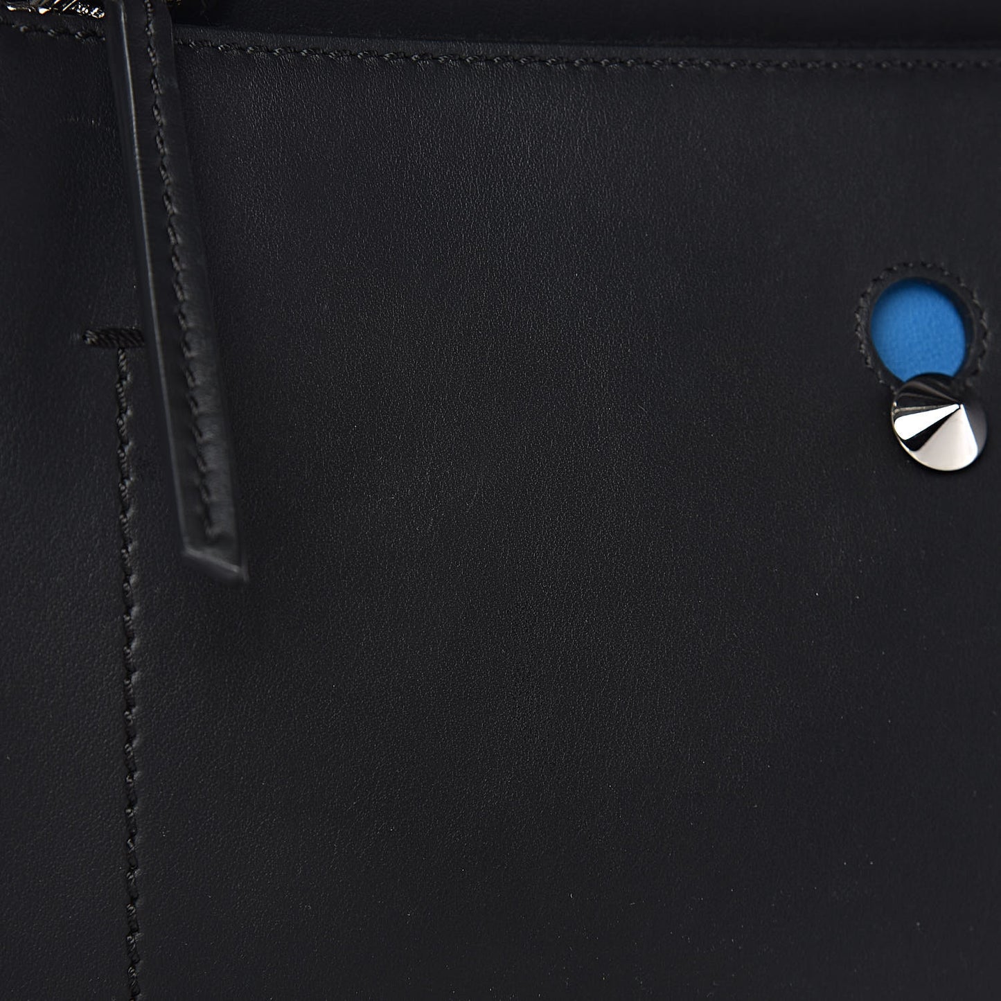 Vitello Baltico Dolce DotCom Satchel Black Blue Royal
