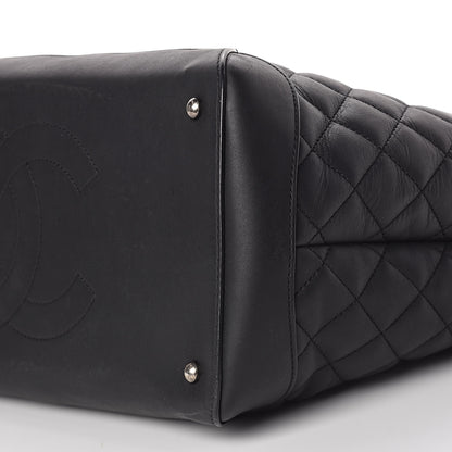 Chanel Calfskin Quilted Large Easy Shopping Tote Black 10 of 10