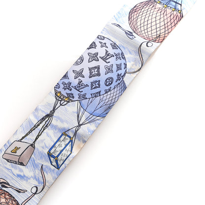 Louis Vuitton Silk Monogram Up And Away Bandeau Light Blue 4 of 5