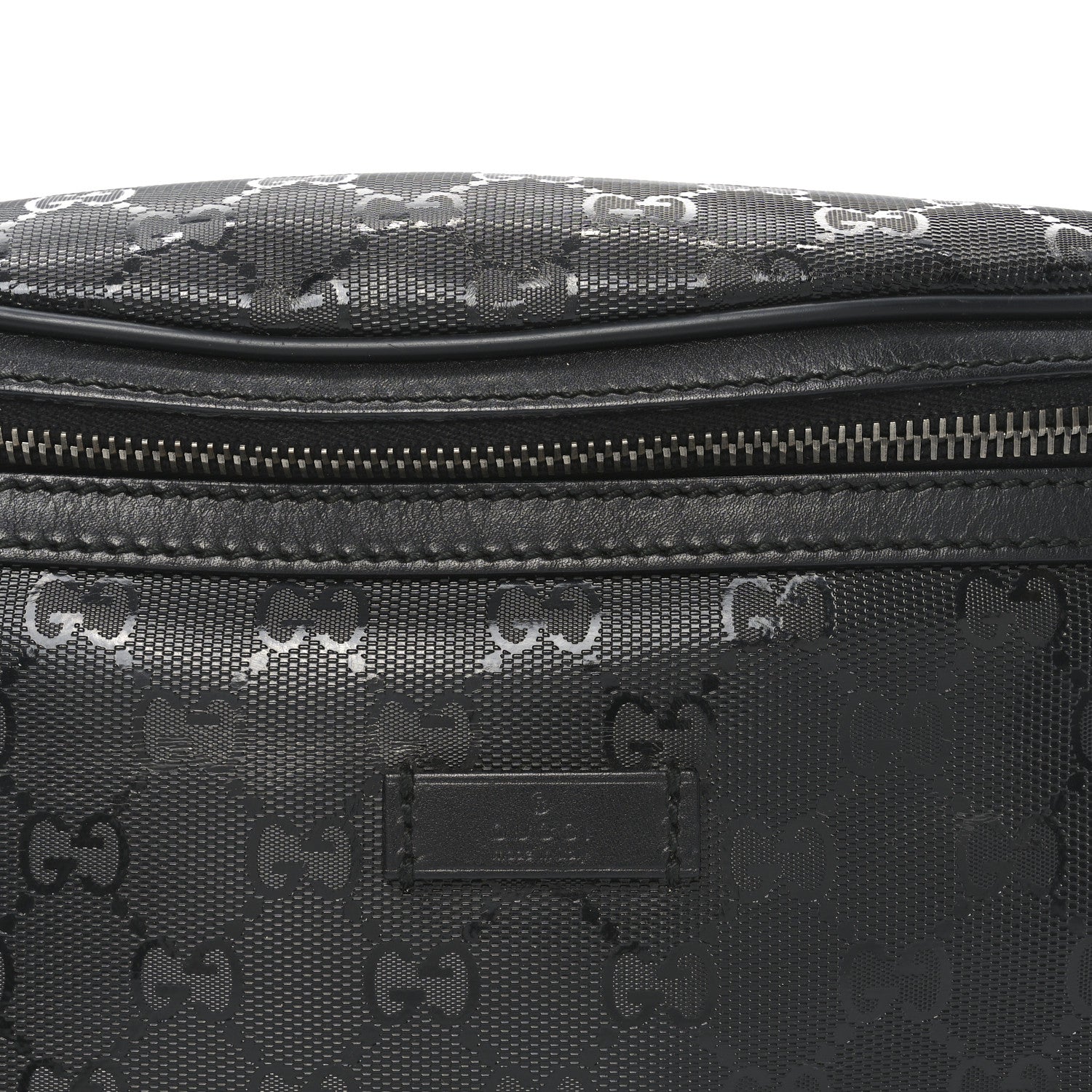Gucci Imprime Monogram Belt Bag Black 8 of 10