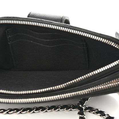 Chanel Lambskin Quilted CC Box Clutch With Chain Black 7 of 17