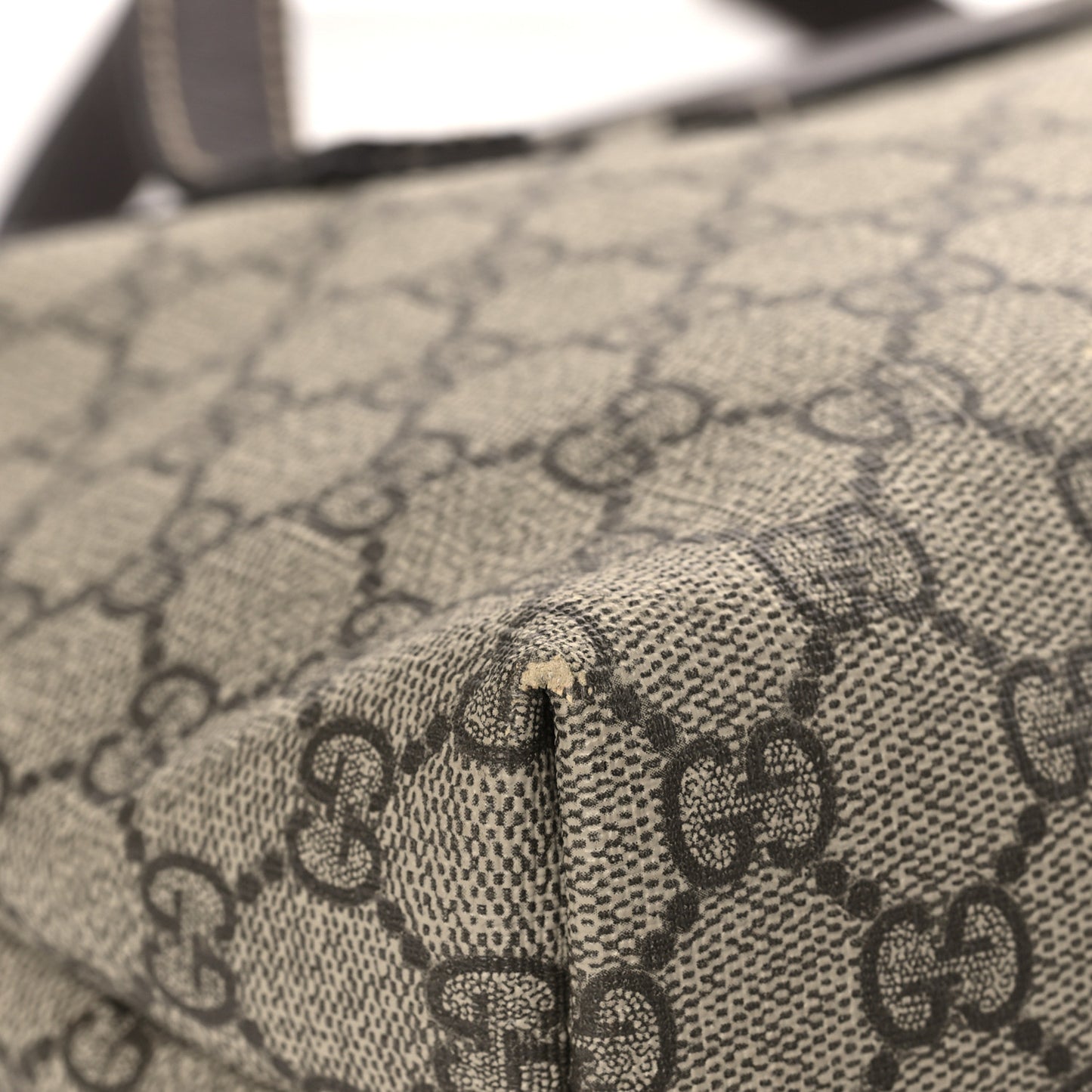 GG Supreme Monogram Small Joy Tote Dark Brown