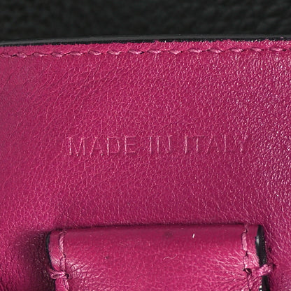 Christian Dior Bullcalf Medium Diorissimo Tote Black Rose Indien 8 of 12