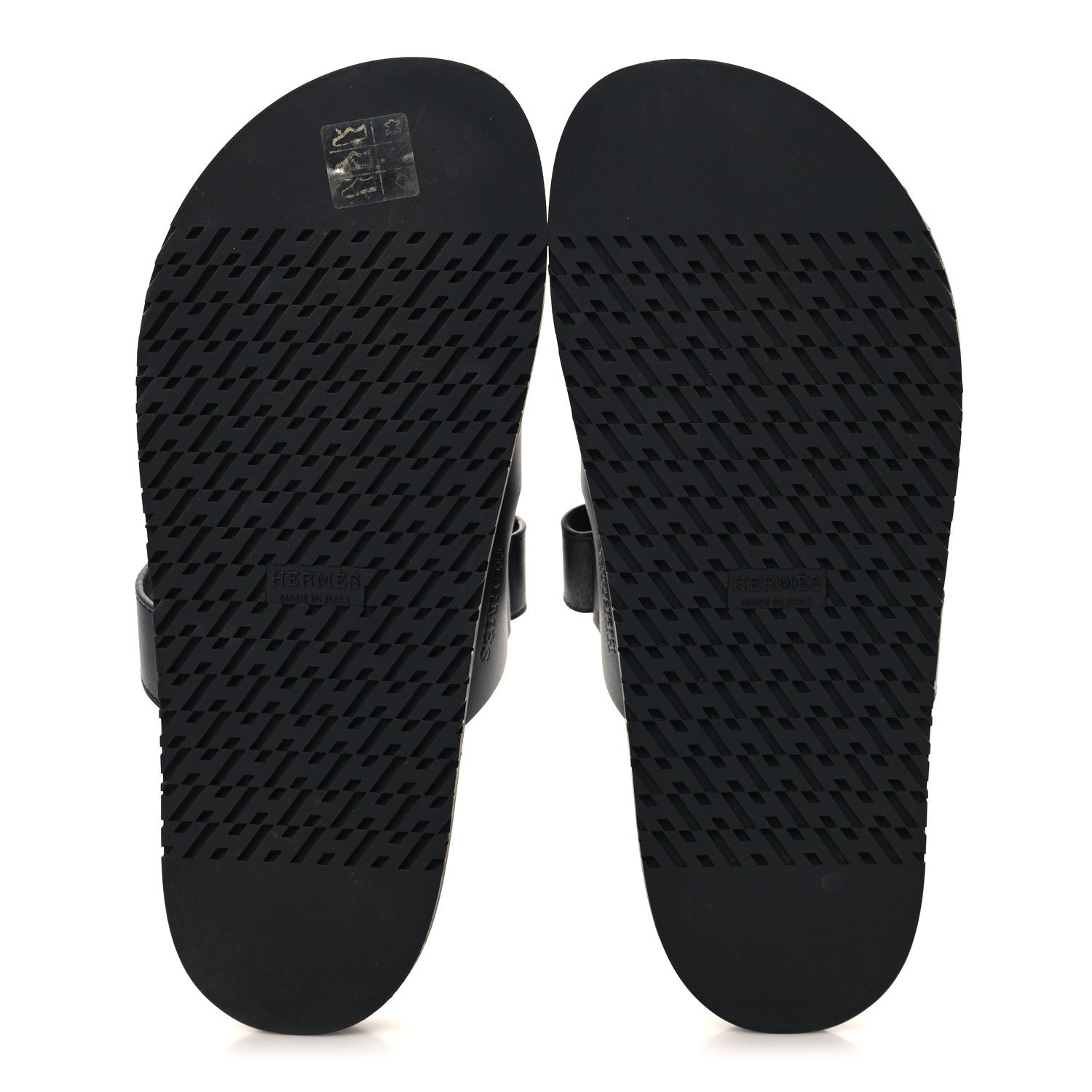 Hermes Calfskin Womens Chypre Sandals 40 Black 6 of 10