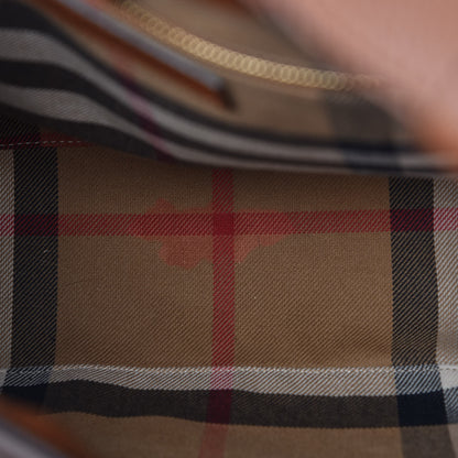 Burberry Grainy Calfskin Small Elmstone Hobo Tan 7 of 7