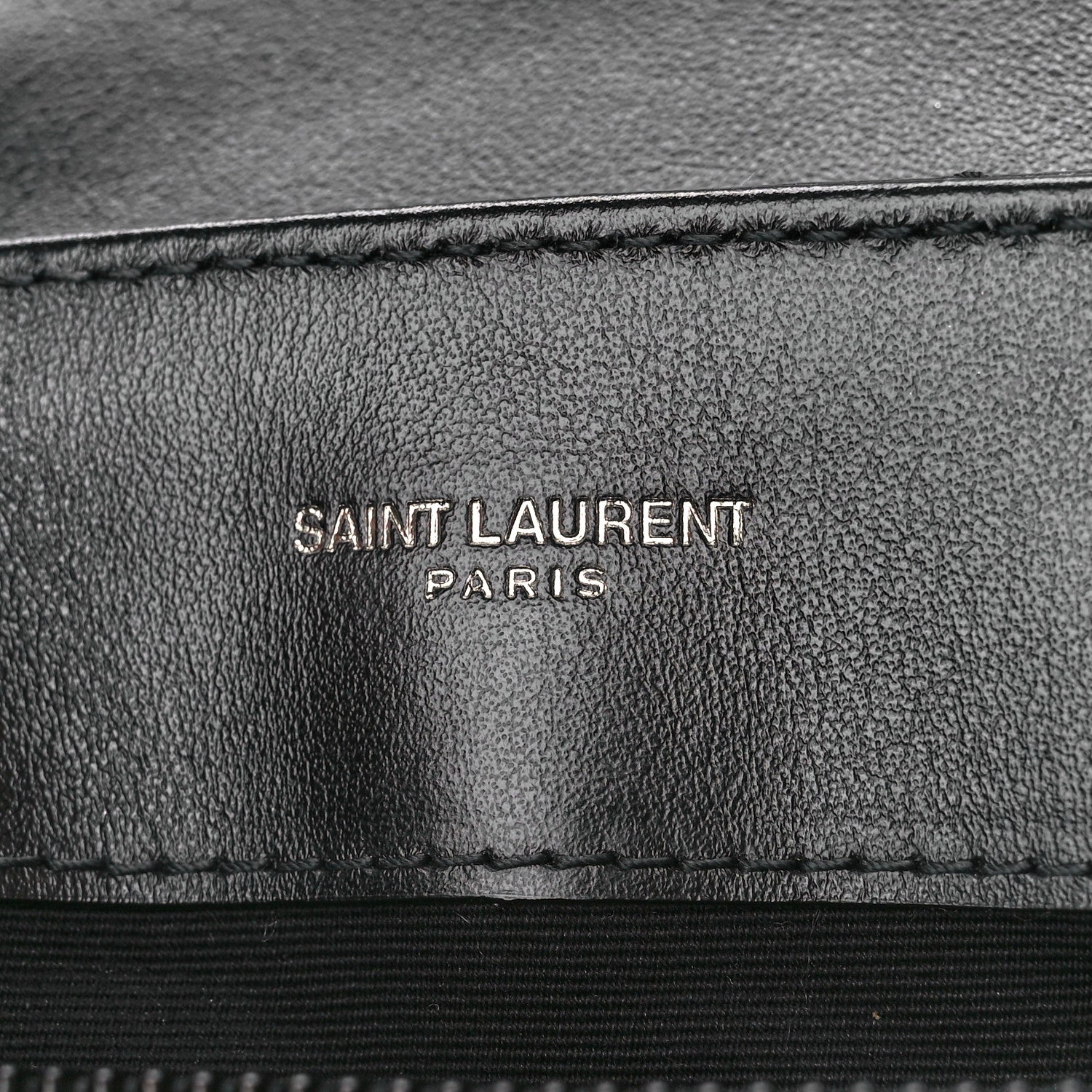 Saint Laurent Calfskin Y Quilted Monogram Monochrome Small Loulou Chain Satchel Black 6 of 12