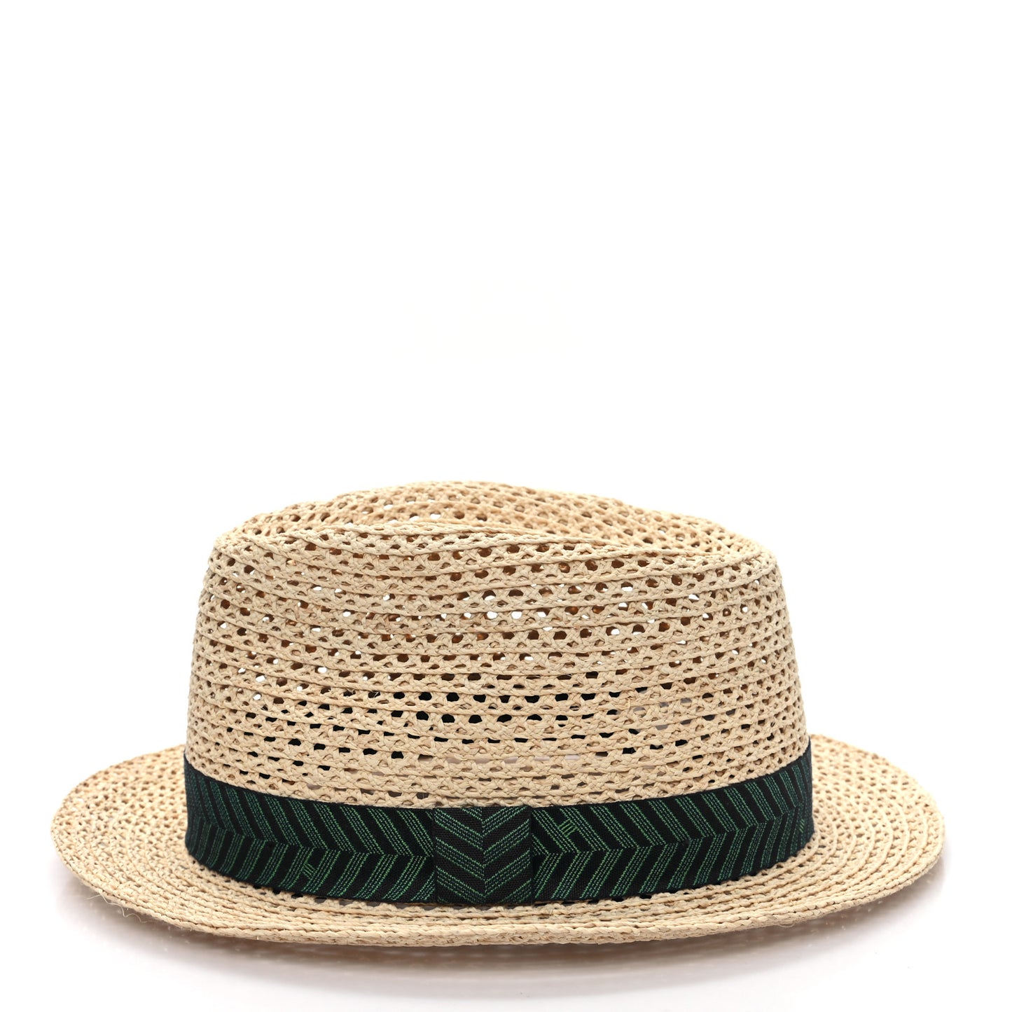 Braided Raffia Chevrons H Enzo Hat 59 Naturel