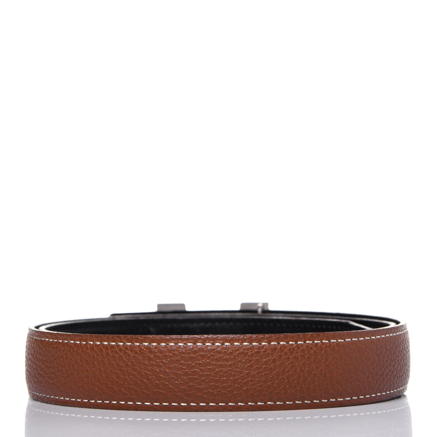 Hermes Box Togo 24mm Mini Constance H Belt 80 Black Gold 2 of 15