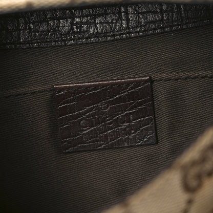 Gucci Monogram Horsebit Clutch Dark Brown 6 of 10