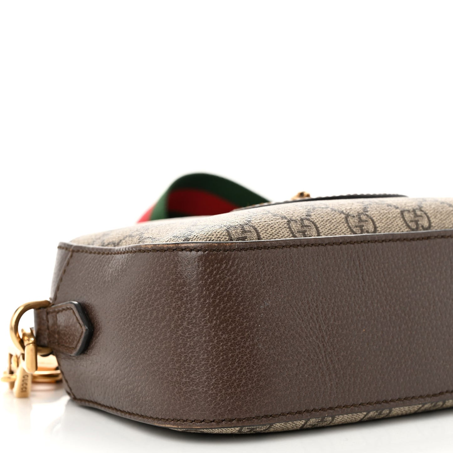 GG Supreme Monogram Web Neo Vintage Shoulder Bag Beige New Acero Crop