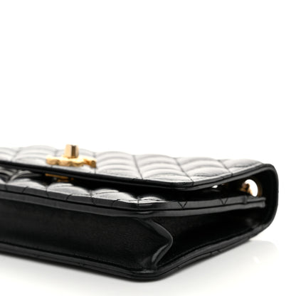 Chanel Lambskin Quilted Pillow Crush Wallet On Chain WOC Black 11 of 11