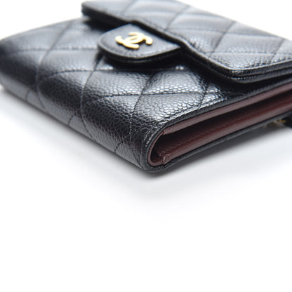 Chanel Caviar Quilted Compact Flap Wallet Black 9 of 10