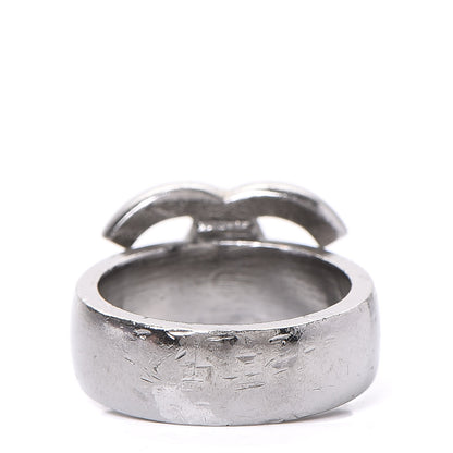 Chanel Glitter Enamel CC Ring 6.5 3 of 4