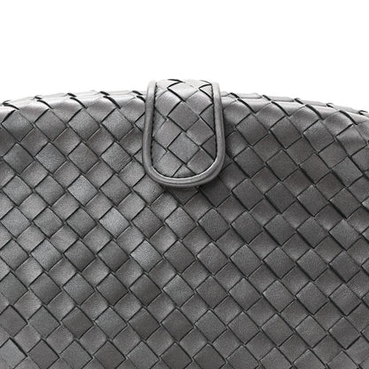 Bottega Veneta Nappa Intrecciato The Lauren 1980 Clutch Argento Ossidato 8 of 10