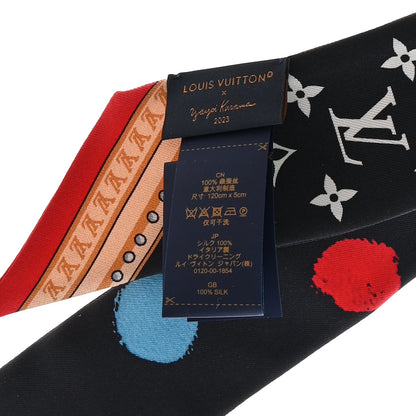 Louis Vuitton LV x YK Kusama Painted Dots Scarf Black Multicolor 4 of 4