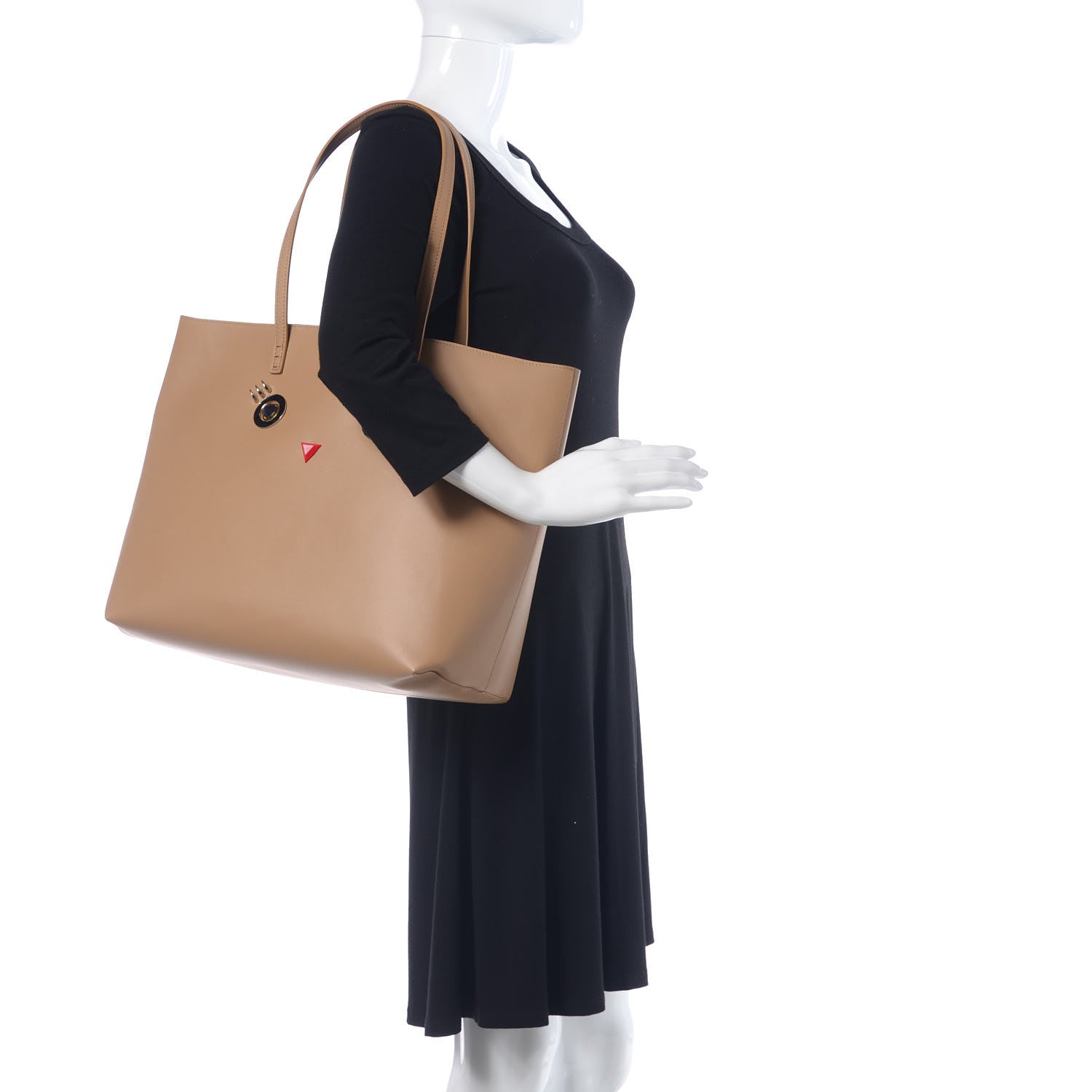 Fendi Vitello Hypnoteyes Shopping Tote Cuoio 2 of 8