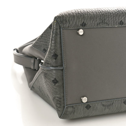 MCM Visetos Large Tote Grey 8 of 11