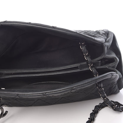 Chanel Iridescent Calfskin Medium Just Mademoiselle Bowling Bag Black 5 of 10