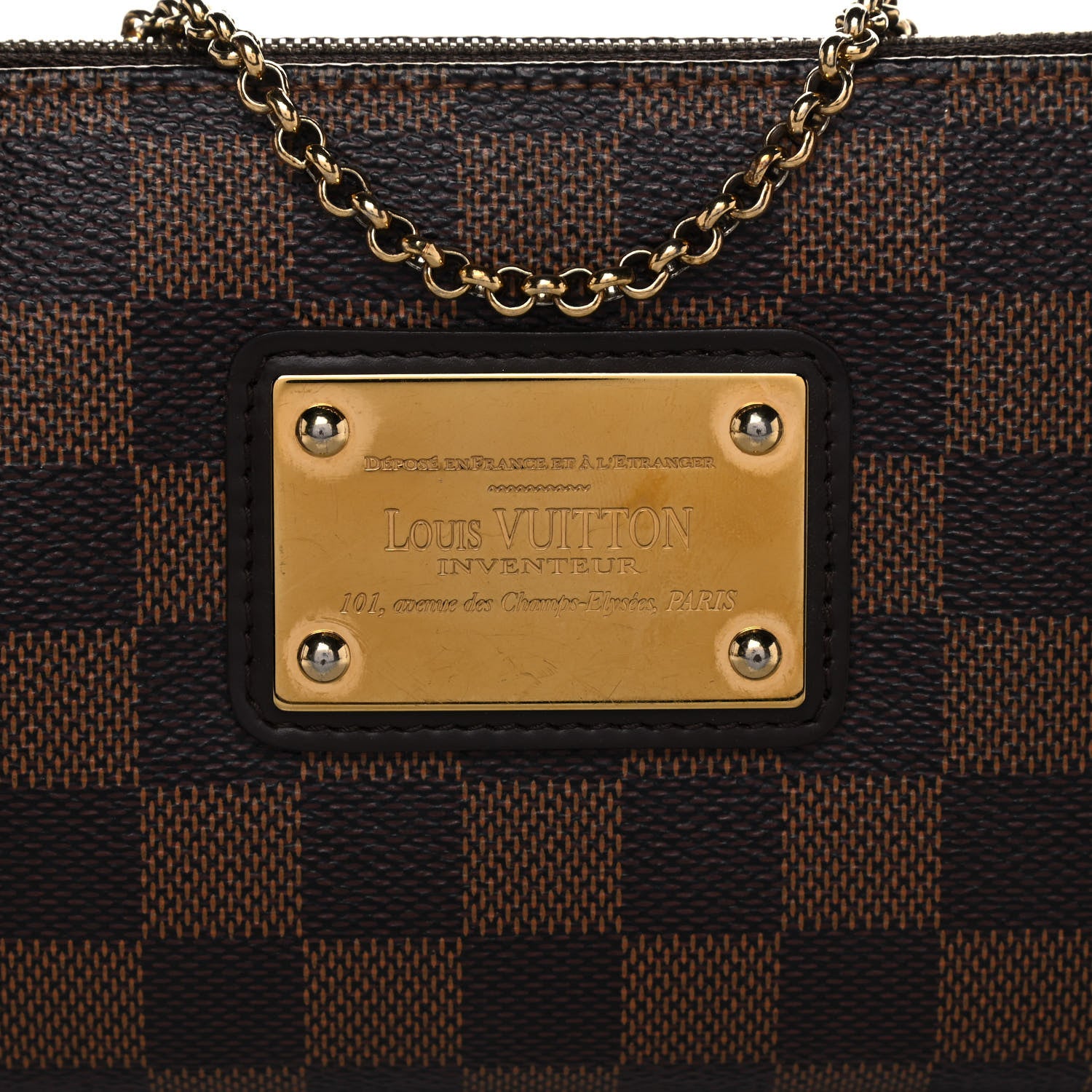 Louis Vuitton Damier Ebene Eva Clutch 7 of 13