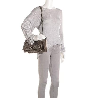Chanel Metallic Goatskin Large City Rock Flap Silver 4 of 11
