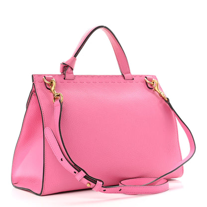 Gucci Calfskin Small GG Marmont Top Handle Bag Pink Tropical Flower 2 of 13