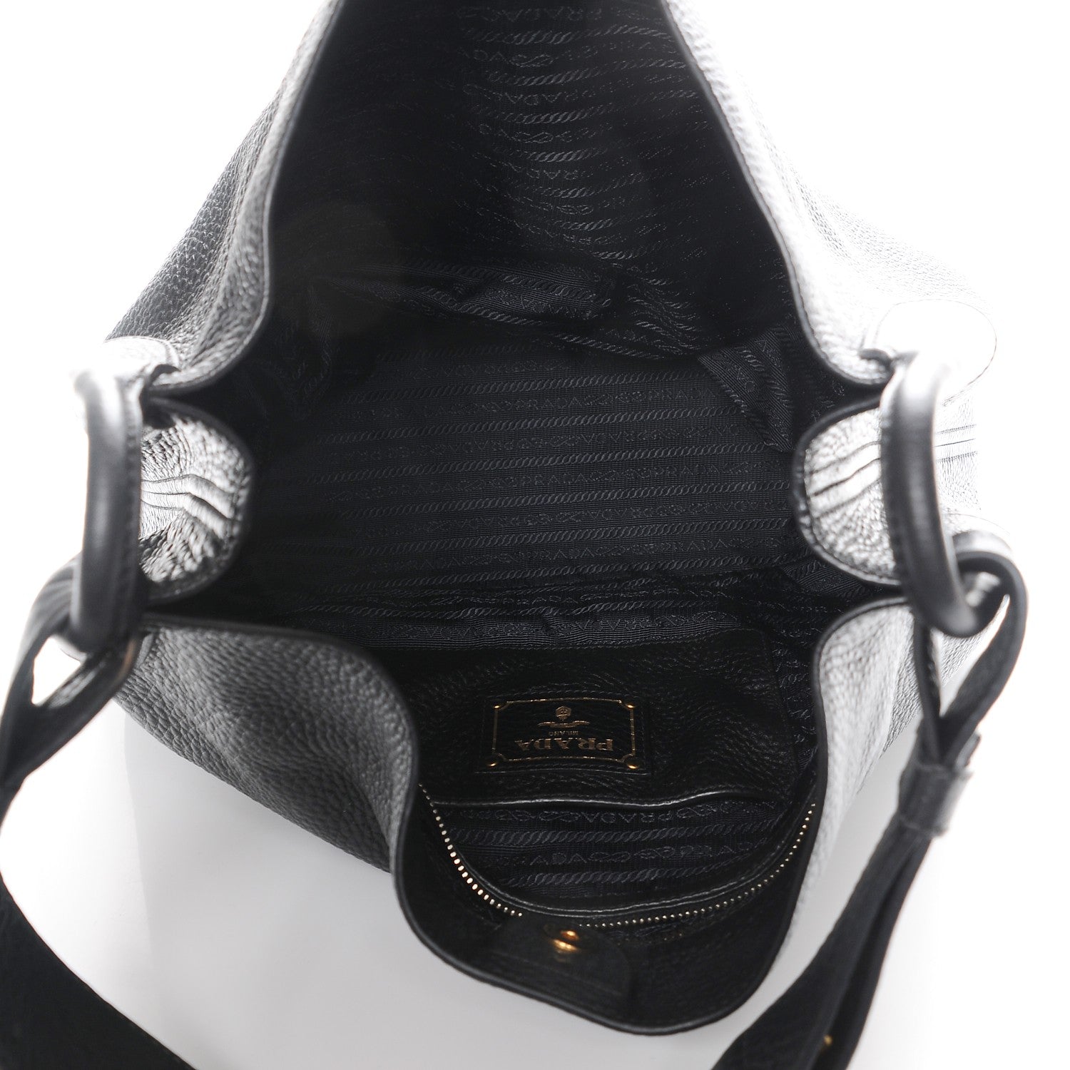 Prada Vitello Daino Hobo Nero Black 5 of 8