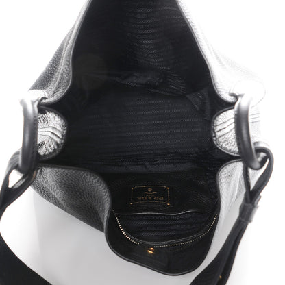 Prada Vitello Daino Hobo Nero Black 5 of 8
