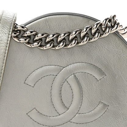 Chanel Metallic Glazed Calfskin Round As Earth Evening Bag Silver 8 of 13