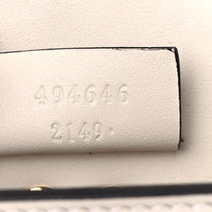 Gucci Calfskin Super Mini Sylvie Chain Shoulder Bag White 7 of 13