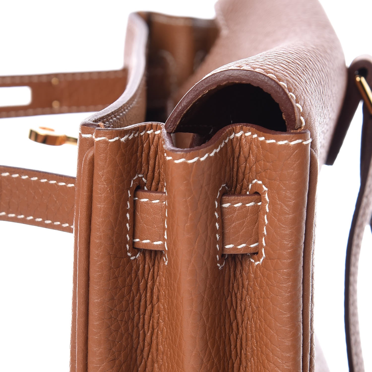 Hermes Taurillon Clemence Kelly Ado Backpack Gold 17 of 30