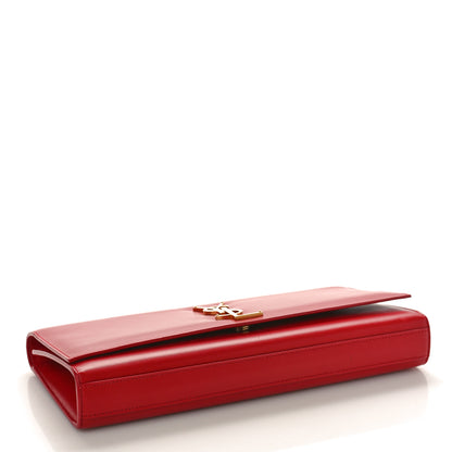 Saint Laurent Grain De Poudre Monogram Cassandre Clutch Rouge Orient 4 of 9