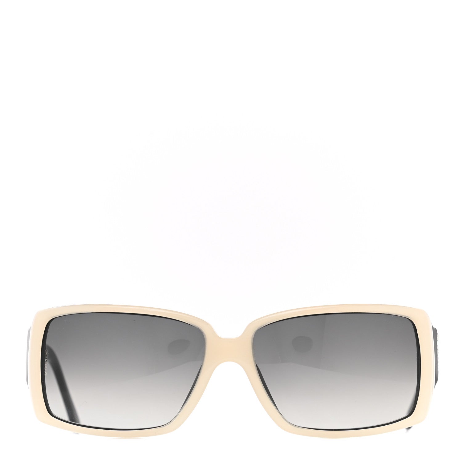 Chanel Crystal Baguette CC Sunglasses 5114-B Beige Black 2 of 9