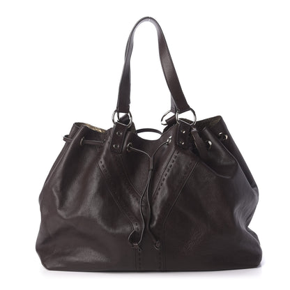 Saint Laurent Calfskin Reversible Double Sac Y Tote Gold Brown 1 of 15