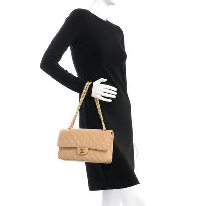 Chanel Caviar Quilted Medium Double Flap Beige Clair 2 of 8