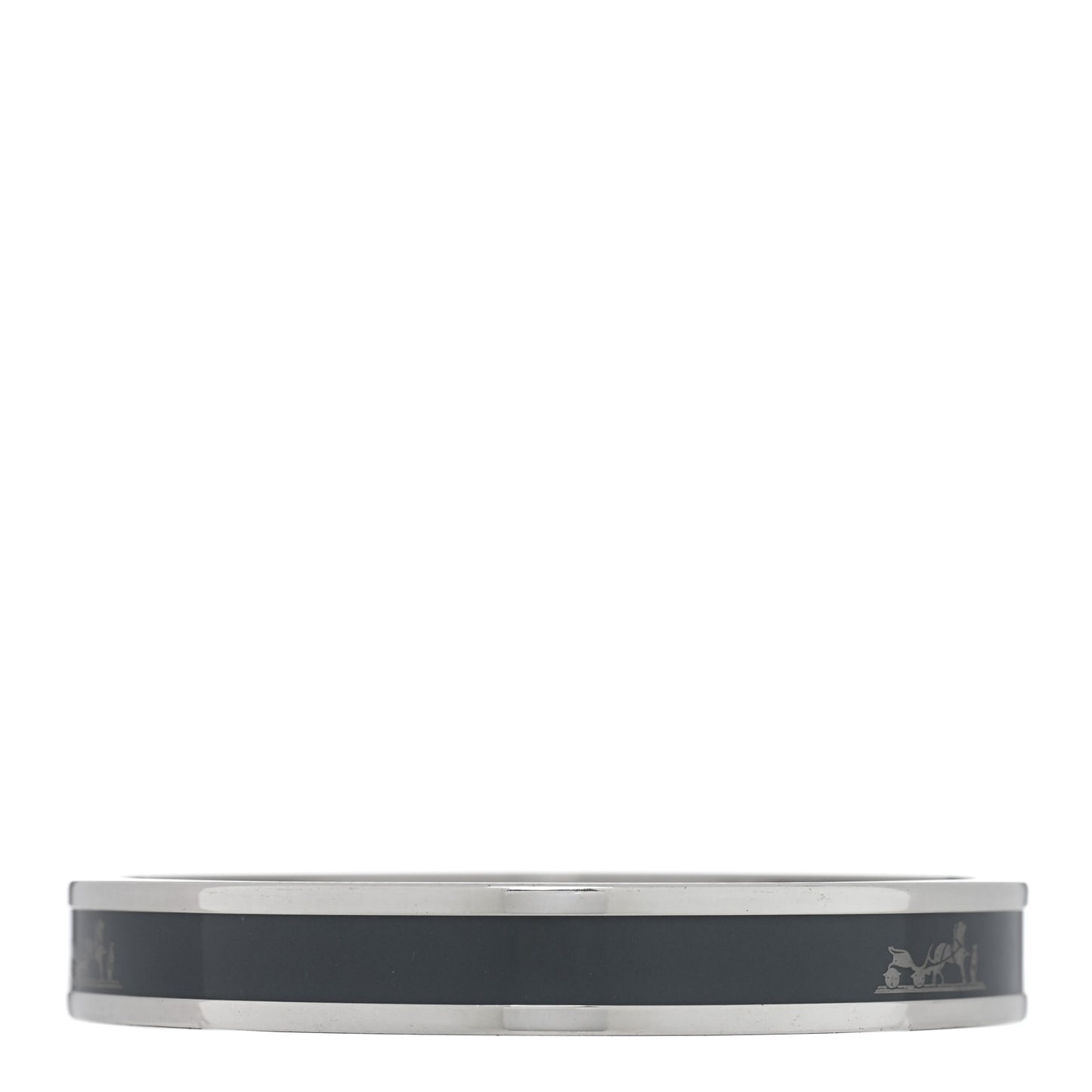 Enamel Printed Narrow Caleche Bracelet 70 Grey