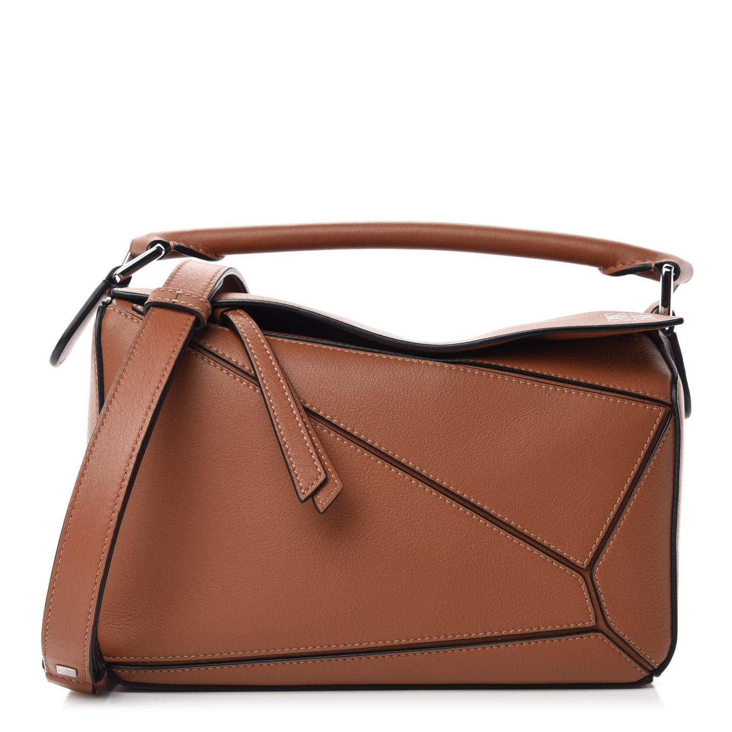 Calfskin Small Puzzle Bag Tan