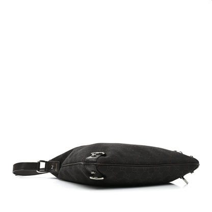Gucci Denim Monogram Abbey Messenger Bag Dark Brown 4 of 10