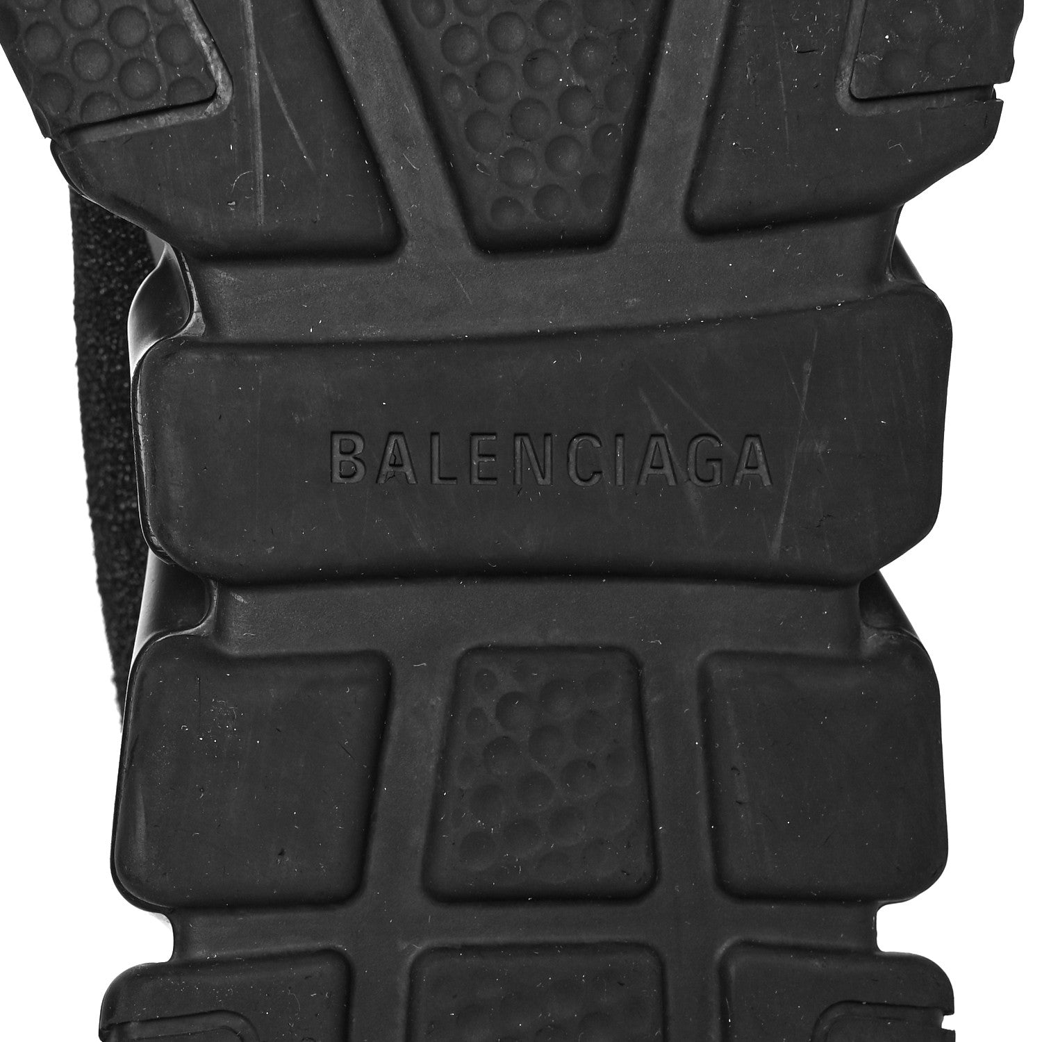 Balenciaga Laminated Knit Womens Speed Sneakers 38 Black 6 of 7