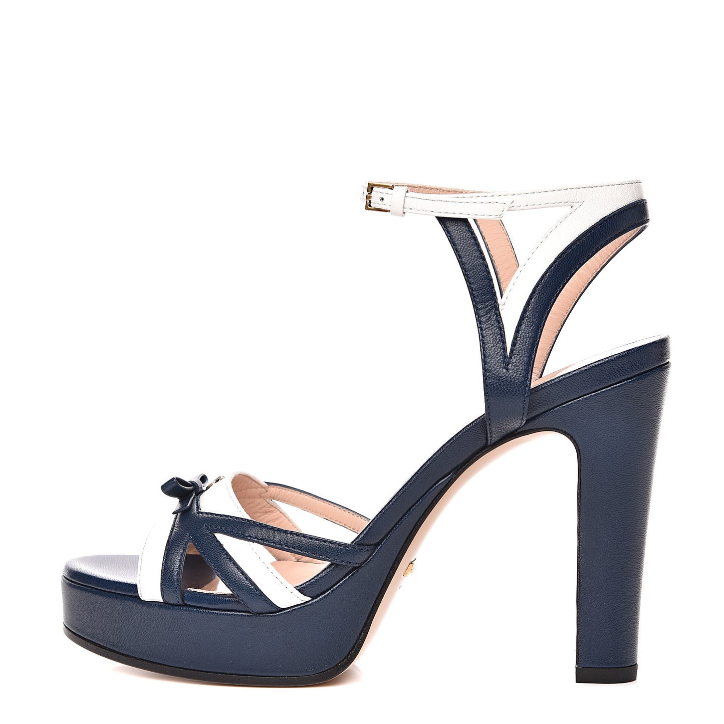 Malaga Kid Platform Sandals 37 Great White Blue Agata