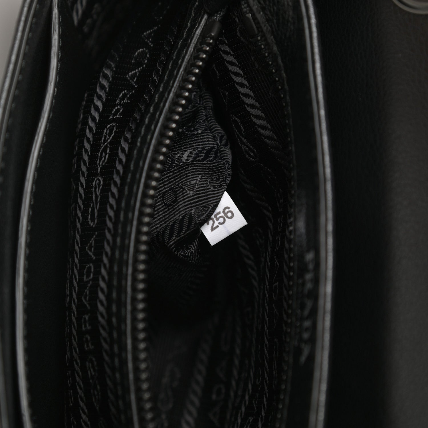 Prada Glace Calfskin Studded Crossbody Black 8 of 12