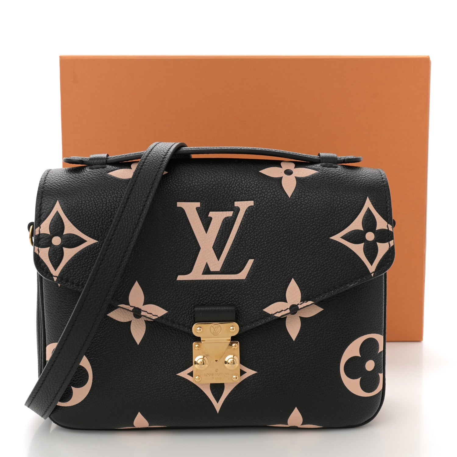 Louis Vuitton Empreinte Monogram Giant Pochette Metis Black Beige 10 of 10