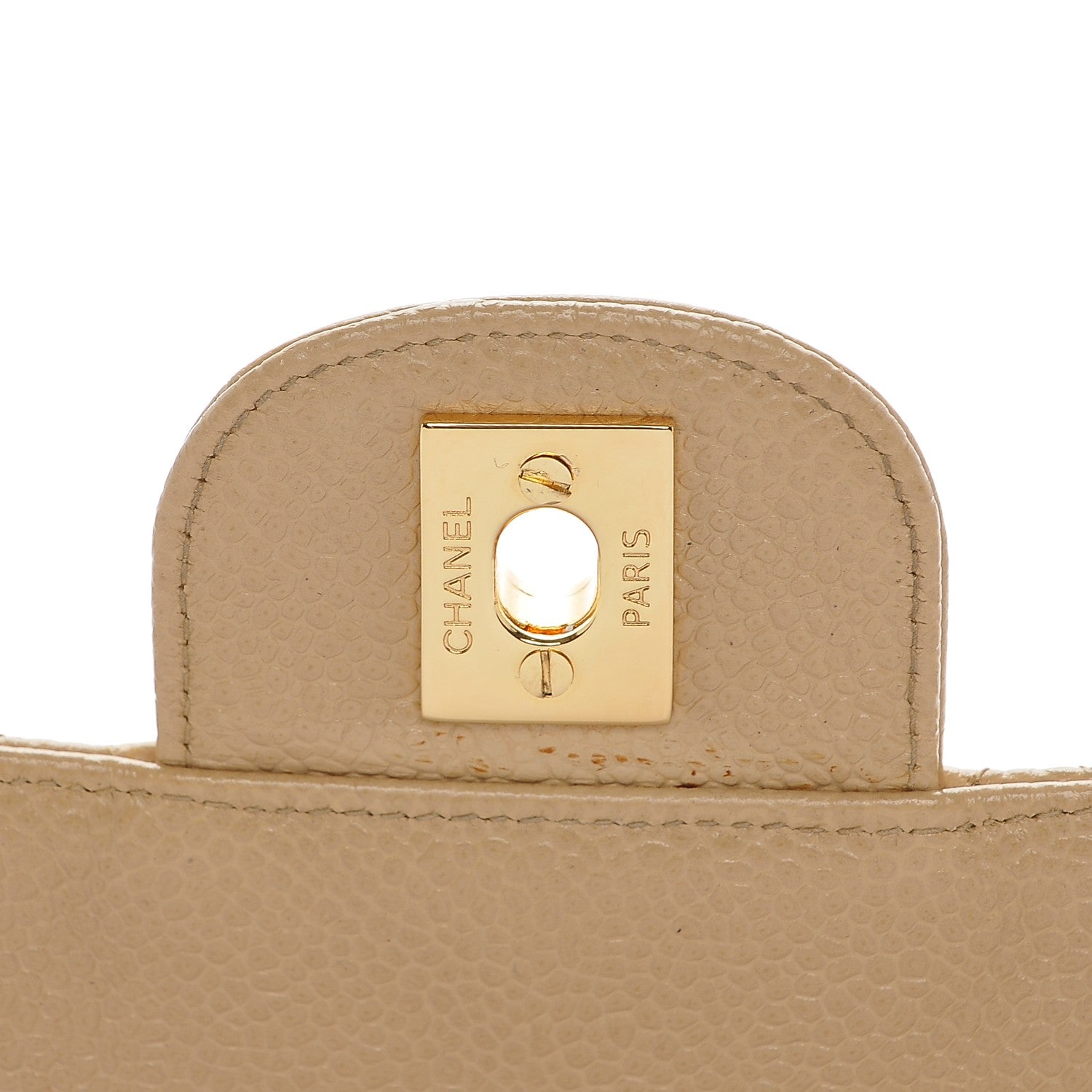 Chanel Caviar Quilted Camera Case Beige 6 of 9