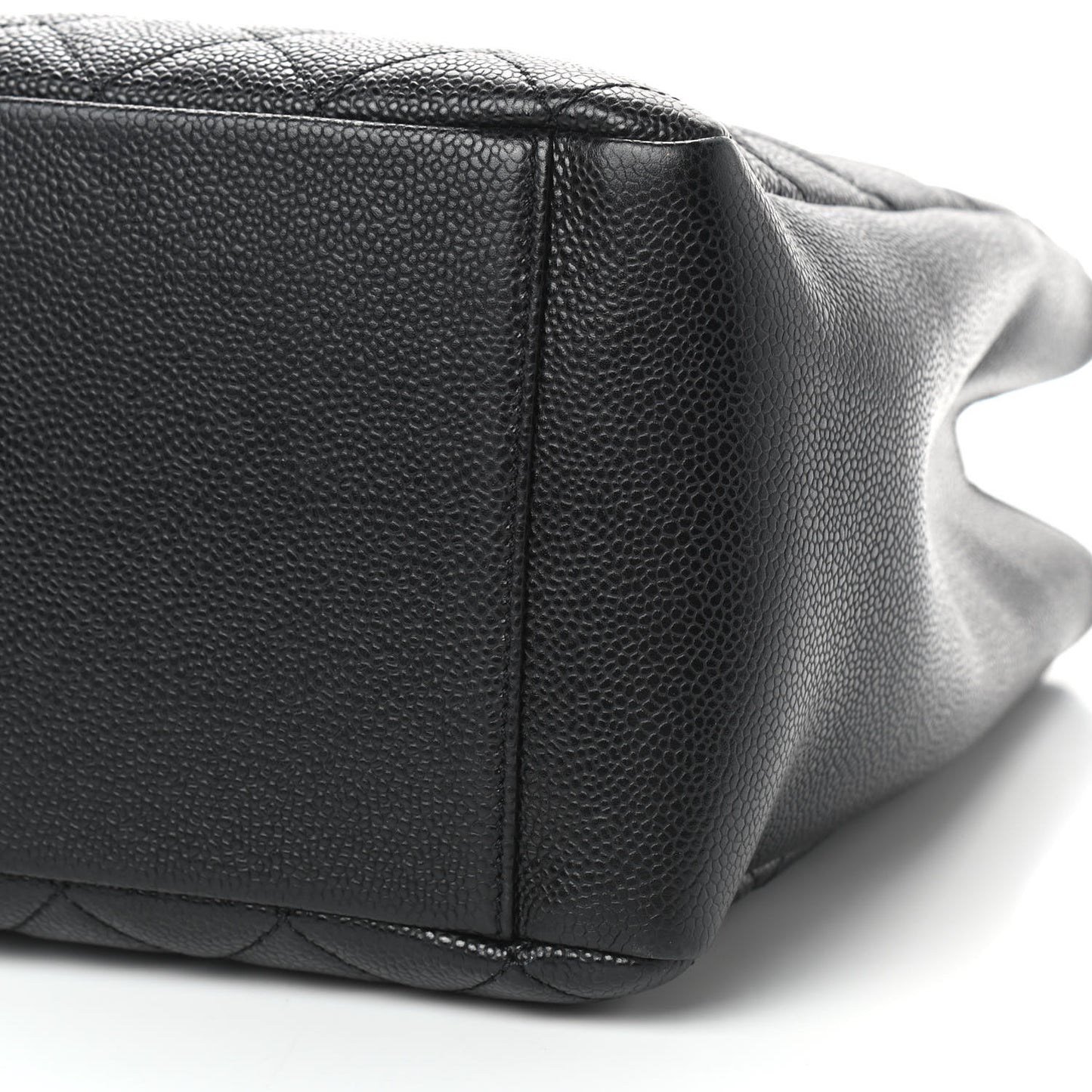 Caviar Quilted Grand Shopping Tote GST Black