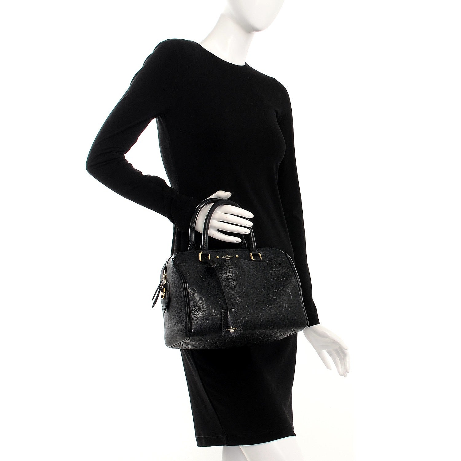 Louis Vuitton Empreinte Speedy Bandouliere 25 NM Black 3 of 10