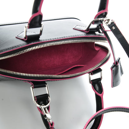 Louis Vuitton Epi Alma BB Black Hot Pink 5 of 6