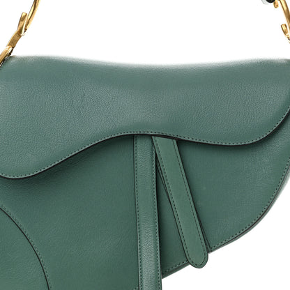 Christian Dior Shiny Goatskin Saddle Bag Green 8 of 14