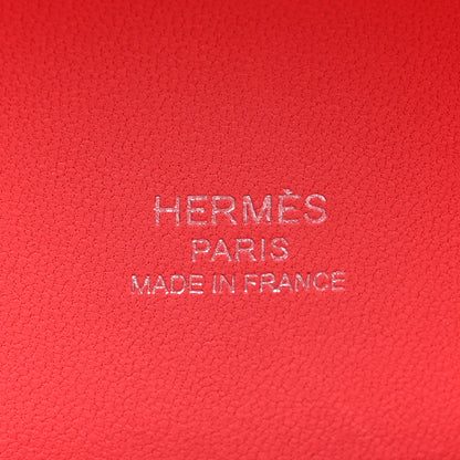 Hermes Tadelakt Mini Pochette Maxibox Rose Lipstick 6 of 8