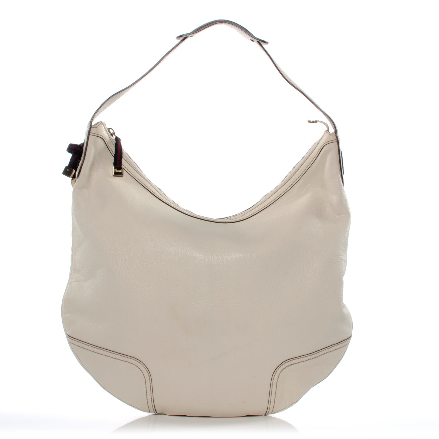 Leather Princy Hobo White